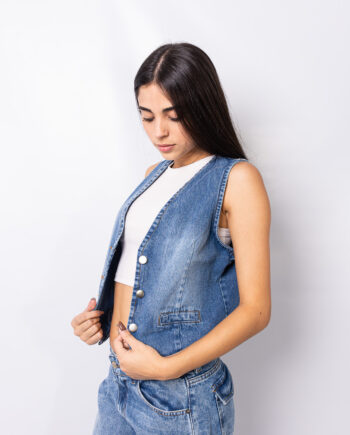 Chaleco Denim rígido Blue