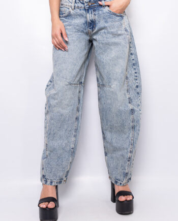 Baggy Balloon rígido con recorte Arena ruedo normal