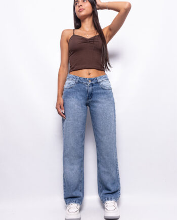 Recto Tiro Bajo Celeste Nevado Ruedo Normal