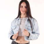Campera mom rígido nevado